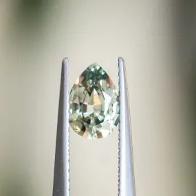 0.83CT PEAR MONTANA SAPPHIRE, COLOR SHIFTING GREEN TO PURPLE GREY, 6.99X5X3.20MM, UNTREATED