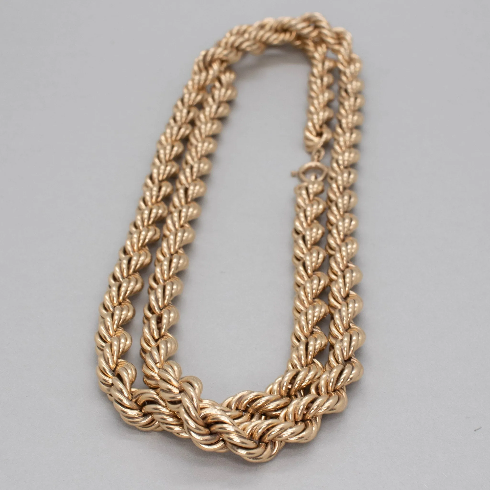 14K Vintage Rope Necklace