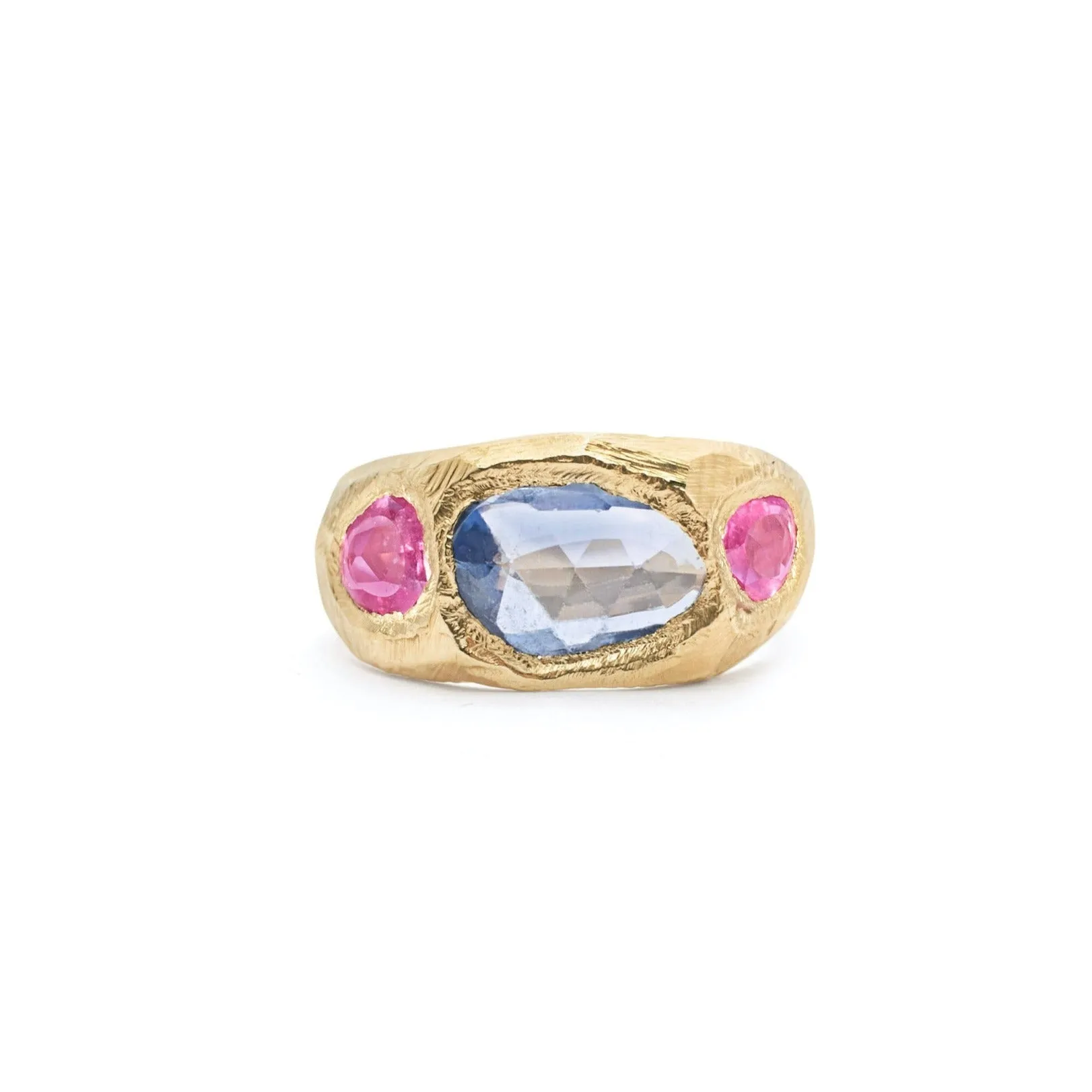 18K Three Sapphire Ring - Custom