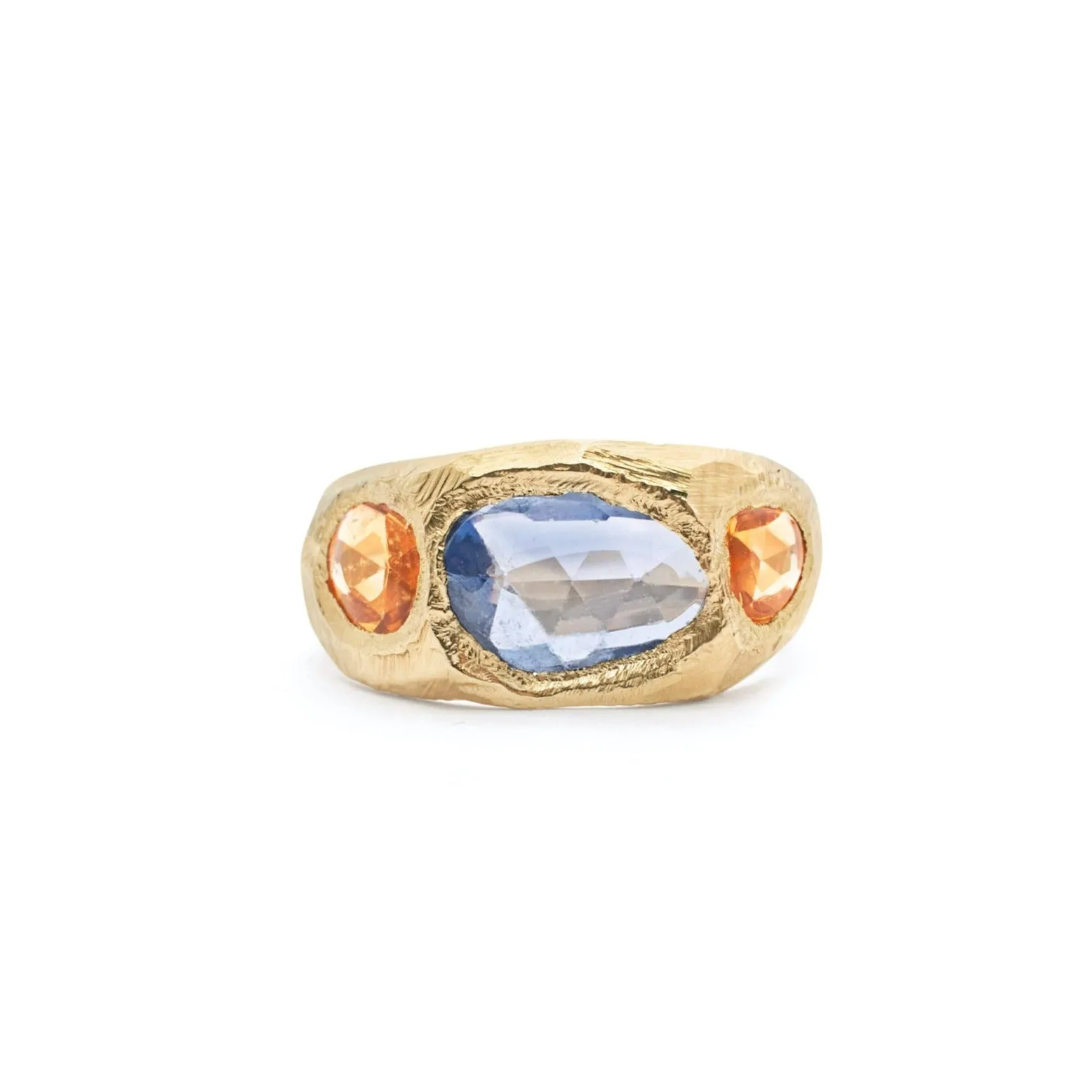 18K Three Sapphire Ring - Custom