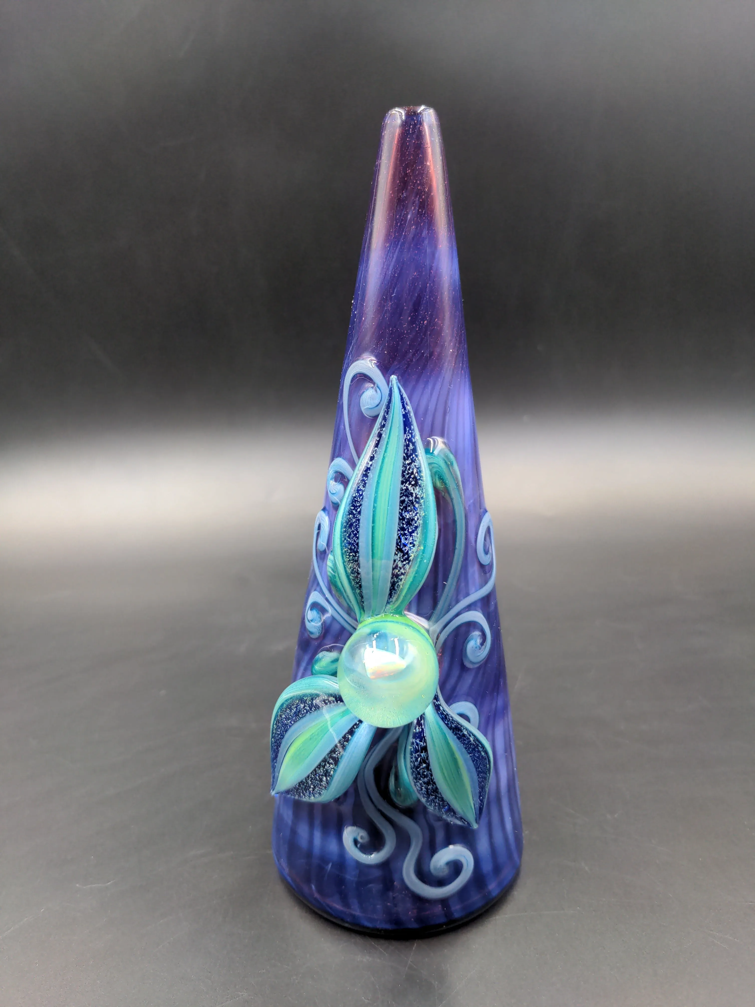 7 Gem Flower Fumed Cone Rig - By Lyric