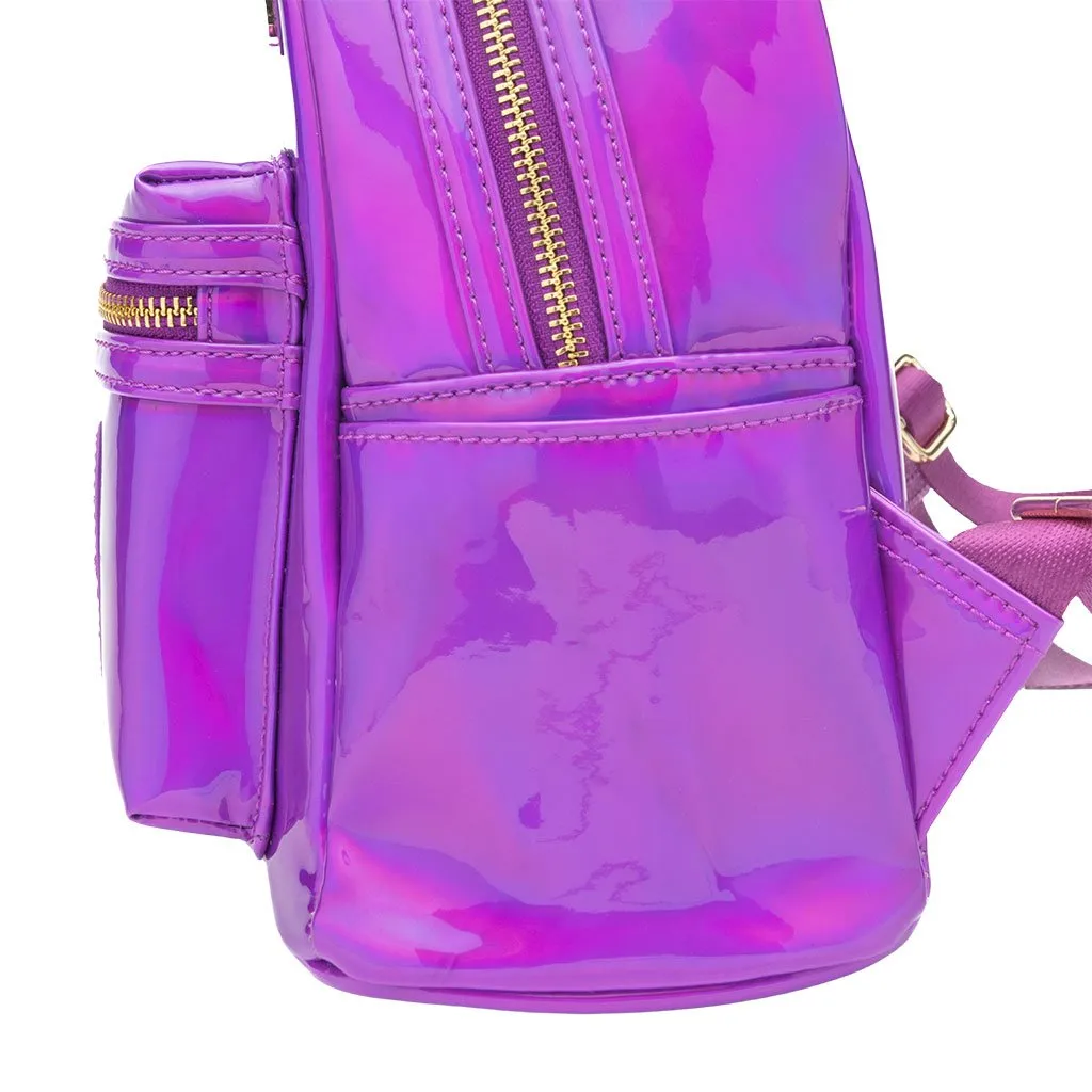 707 Street Exclusive - Loungefly Disney Mickey Mouse Holographic Series Mini Backpack - Amethyst