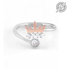 925 Sterling Silver Crown Ring