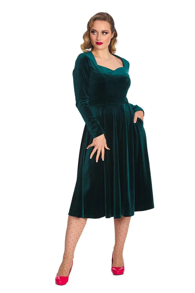 A Royal Evening Swing Dress