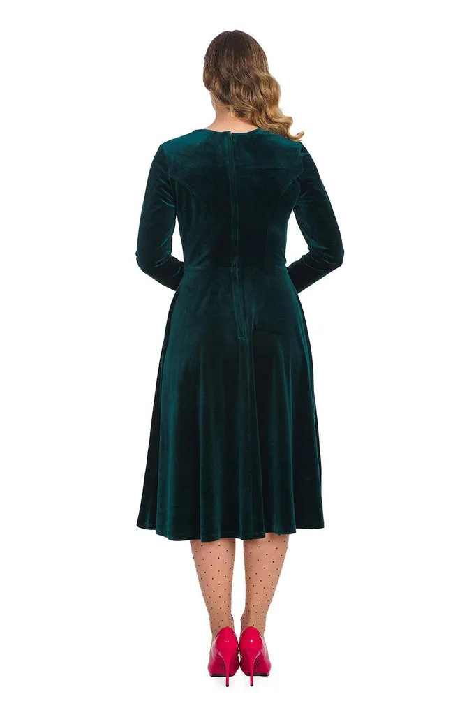 A Royal Evening Swing Dress