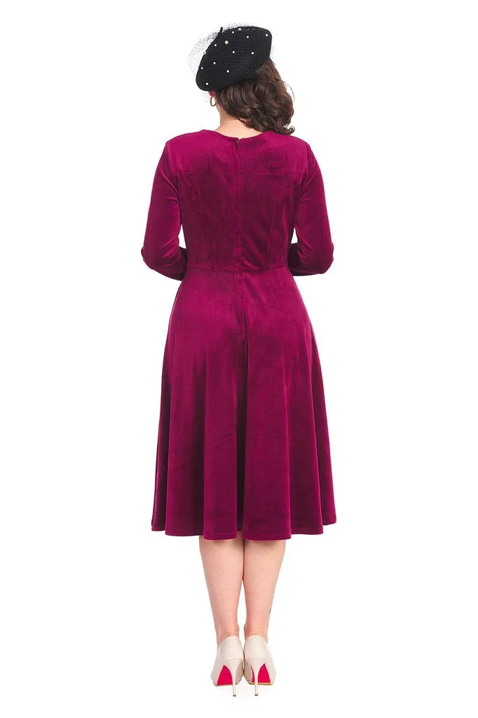 A Royal Evening Swing Dress