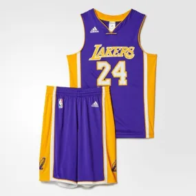 Adidas NBA Youth LA Lakers Purple Set Jersey & Shorts