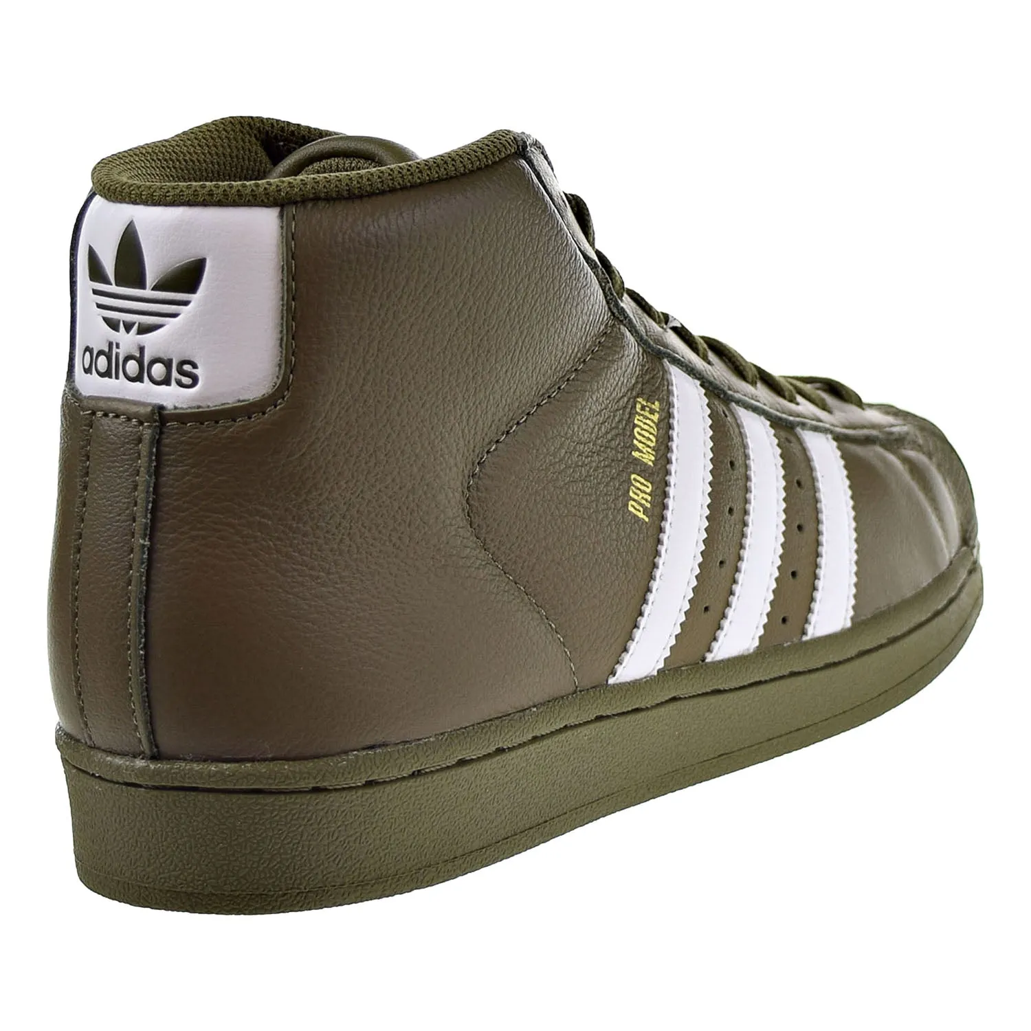 Adidas Originals Pro Model Mens Shoes Olive-White-Gold