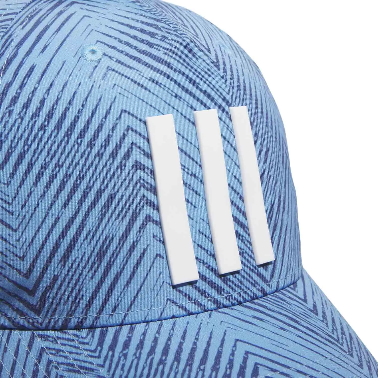 adidas Tour 3-Stripes Print Snapback Cap - Semi Burst Blue