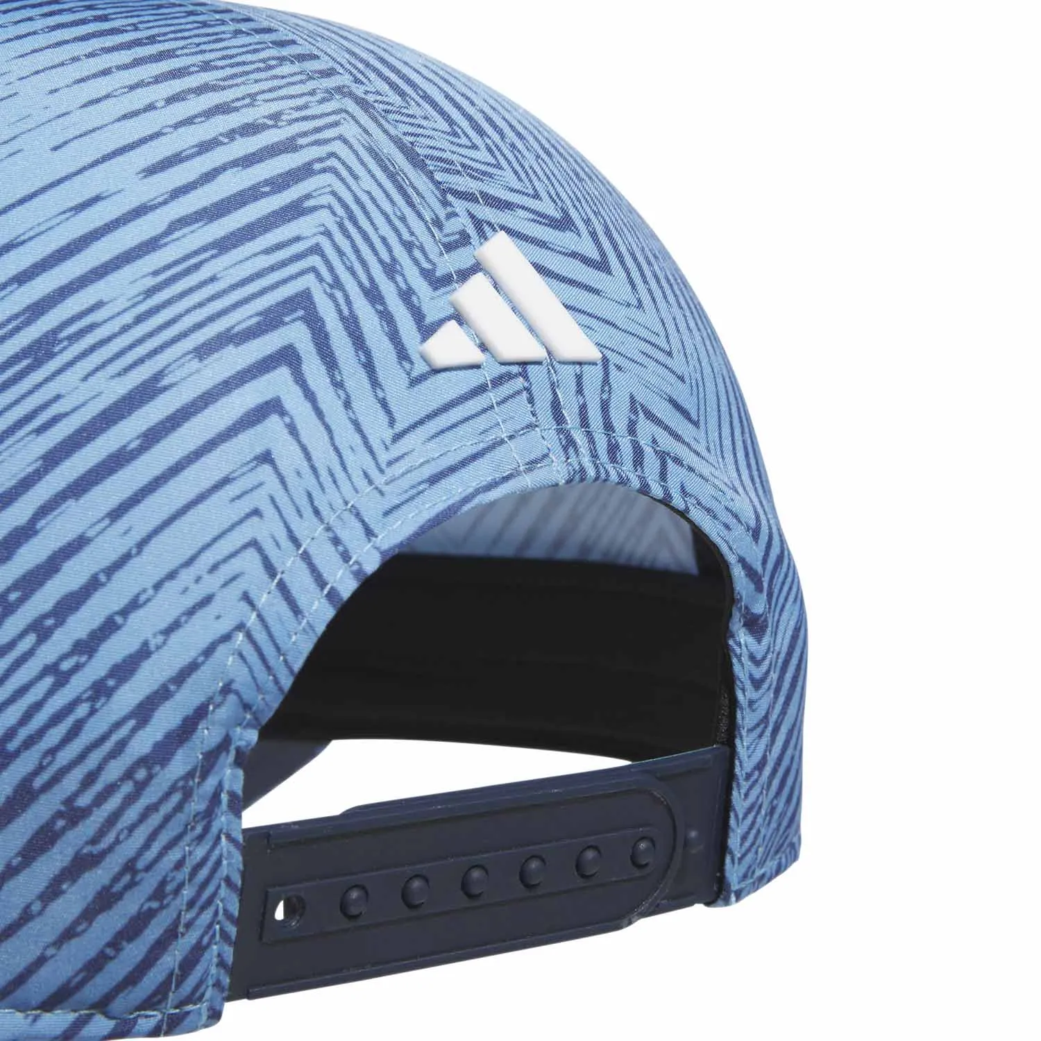 adidas Tour 3-Stripes Print Snapback Cap - Semi Burst Blue