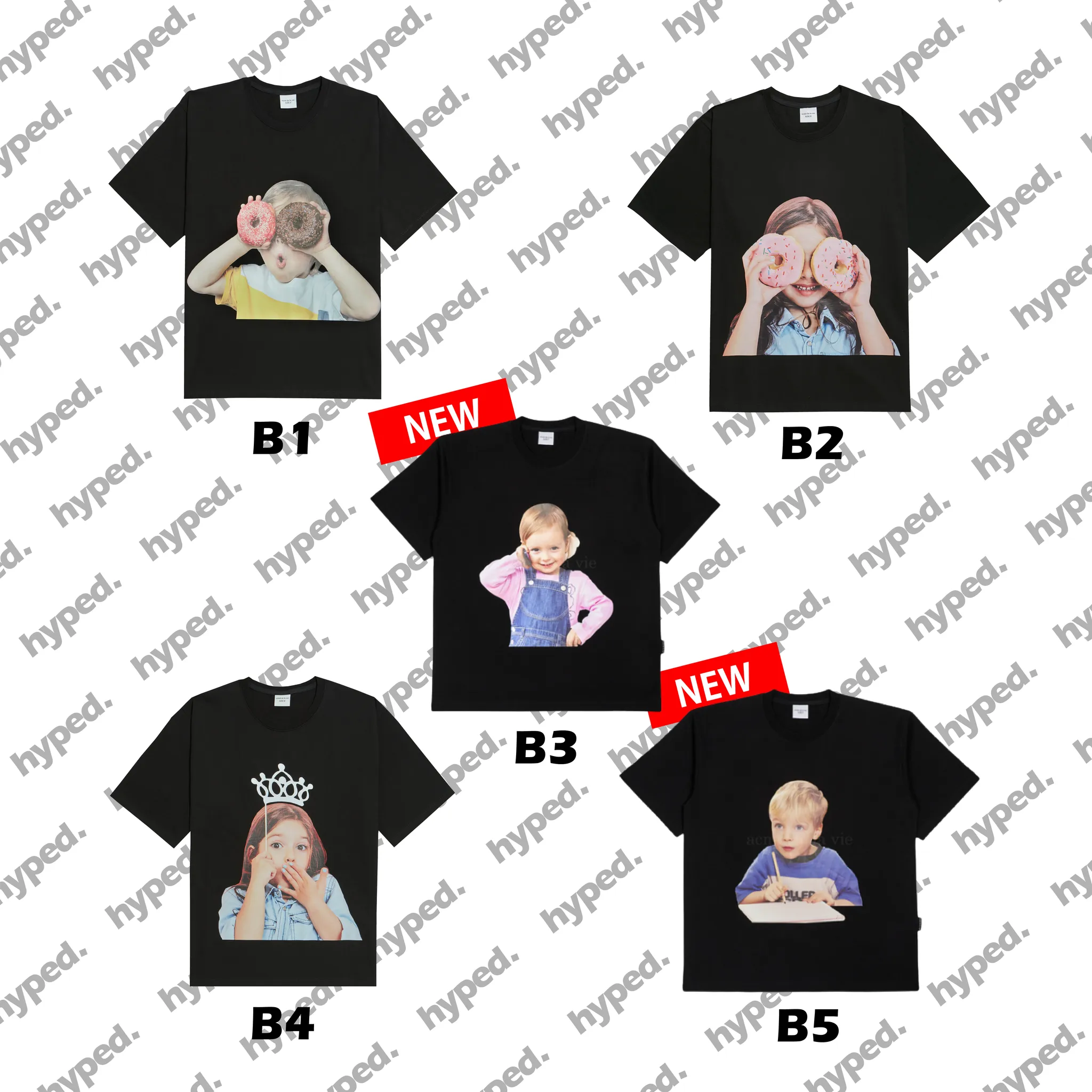 ADLV Baby Face T-Shirts Tees BLACK (20 Designs)