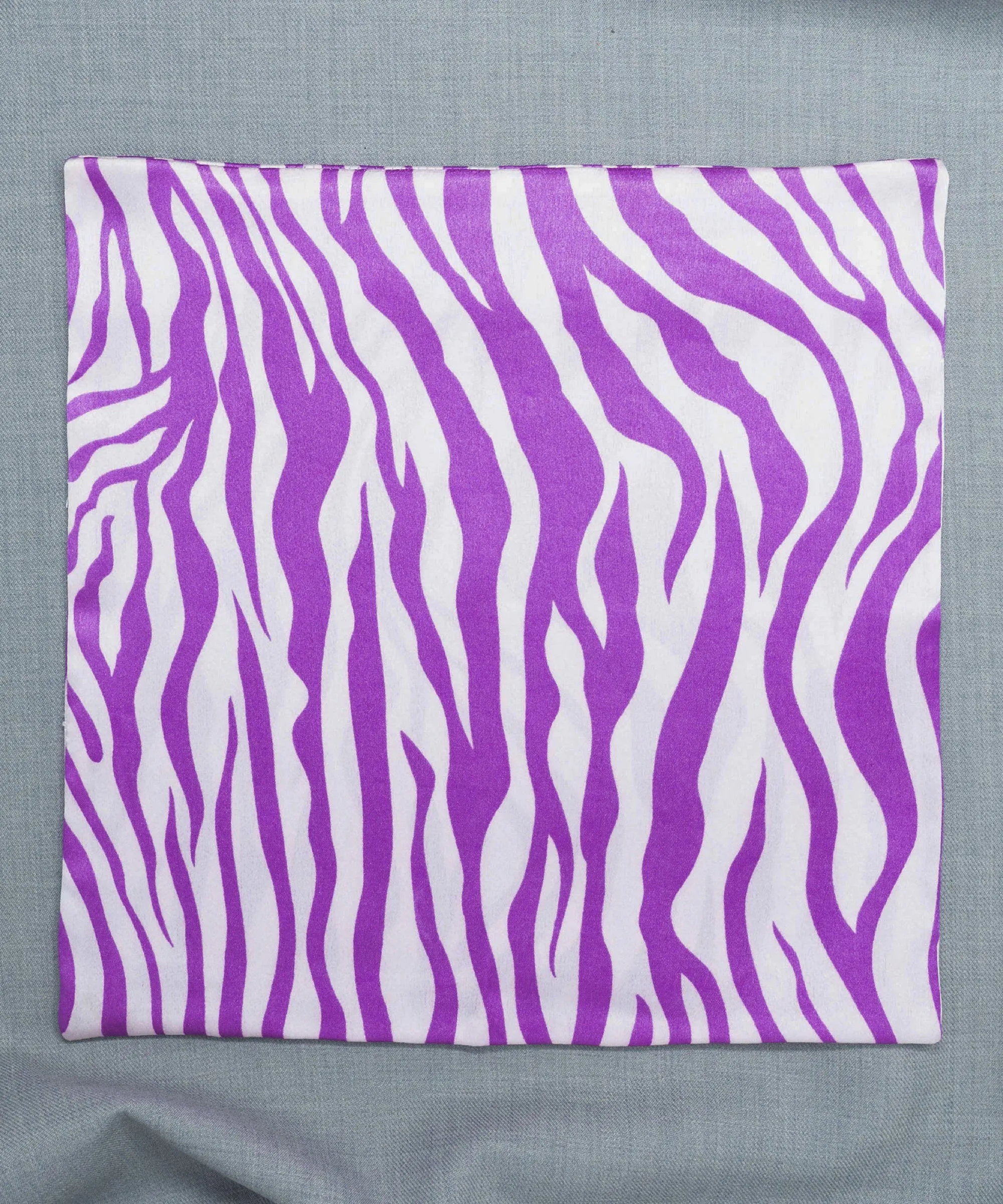 After 8 Abstract Purple Pocket Square