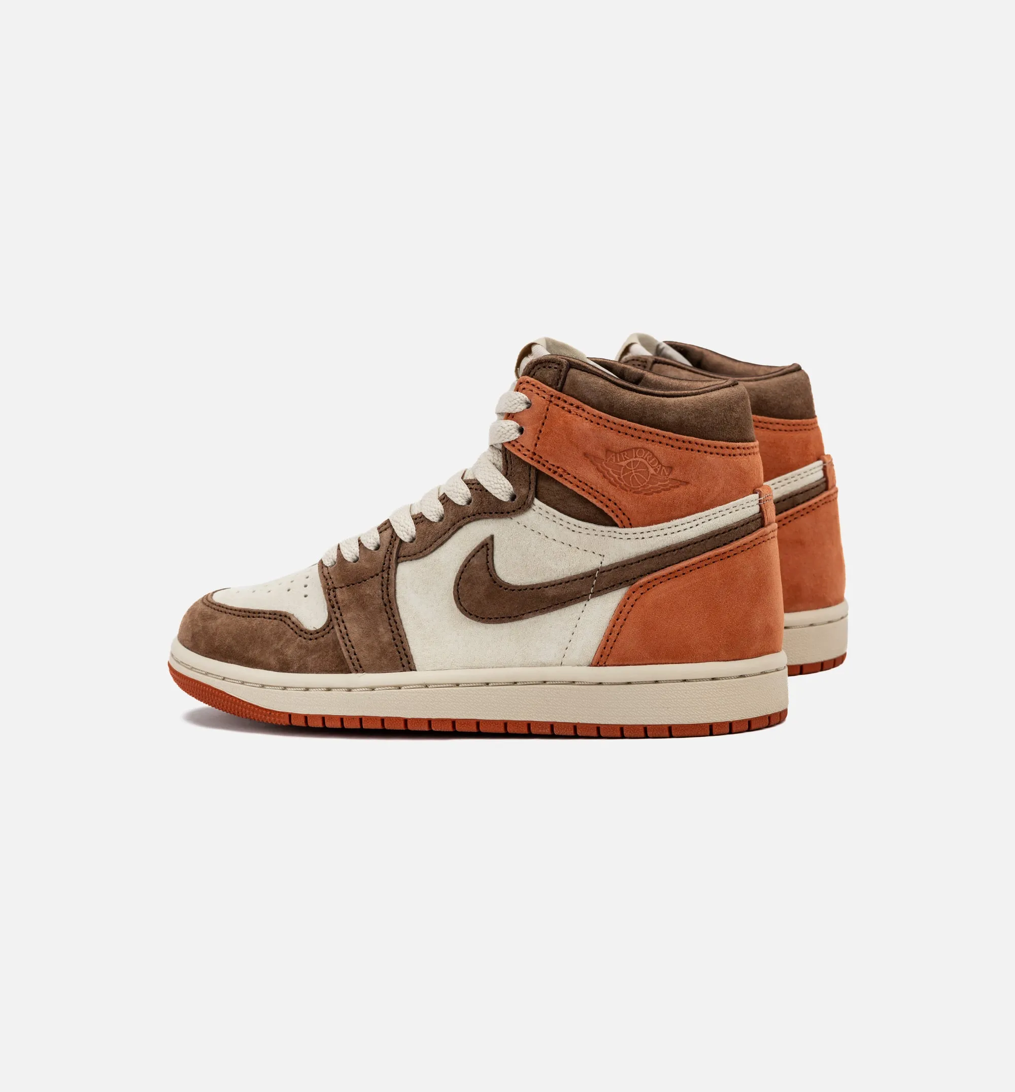 Air Jordan 1 High OG Womens Lifestyle Shoe - Dusted Clay/Cacao Wow/Burnt Sunrise