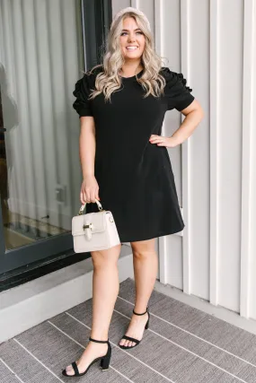 All in The Sleeve Dress in Black