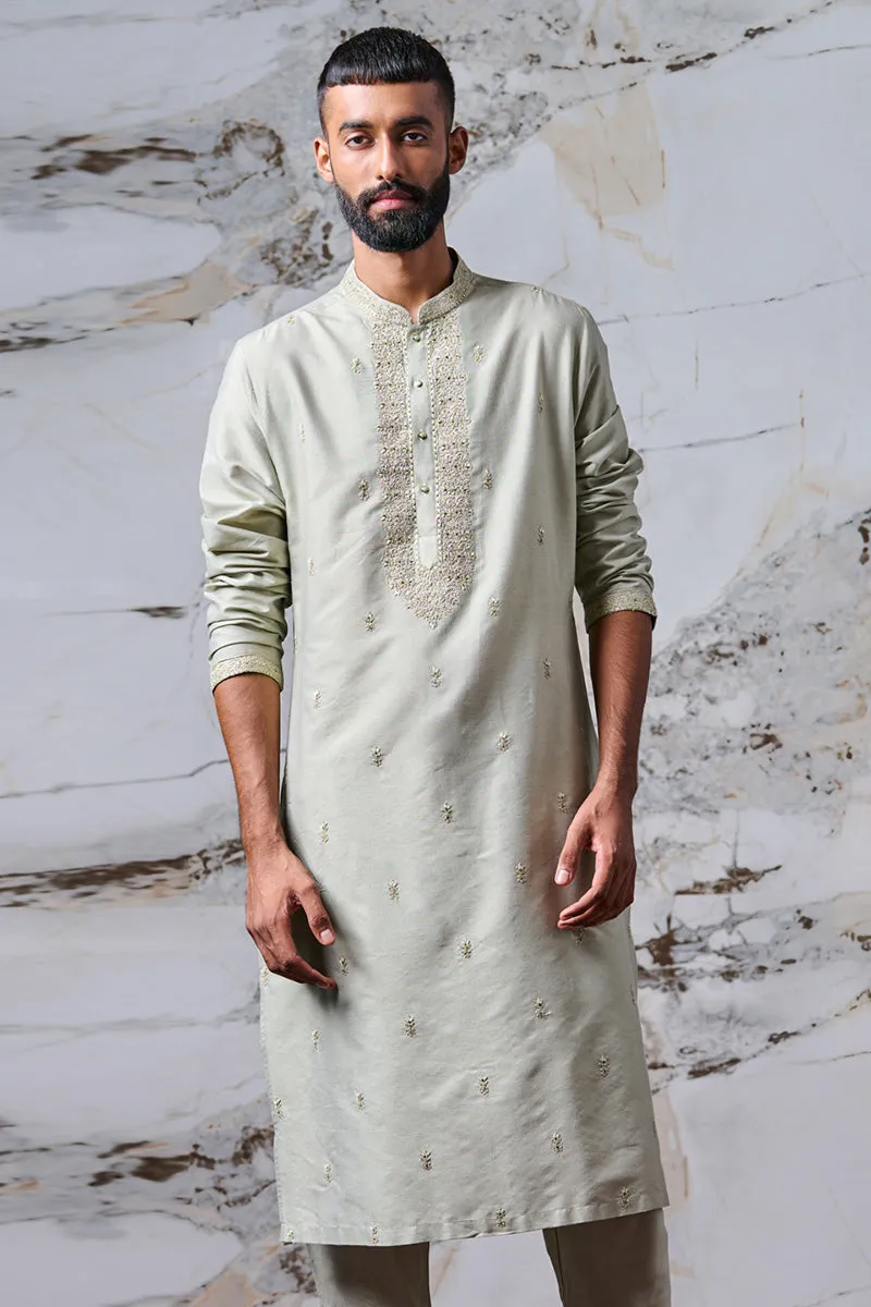 All Over Embroidered Kurta Set