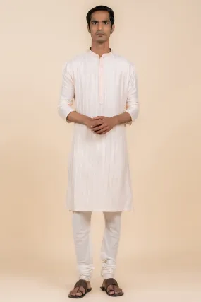 All Over Pintucked Kurta With Texturing