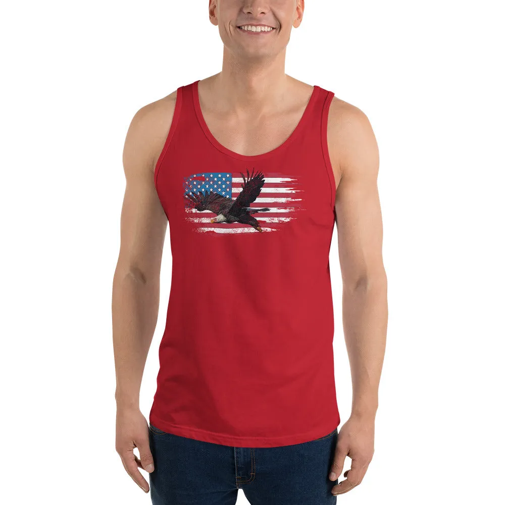 American Flag Bald Eagle Tank Top