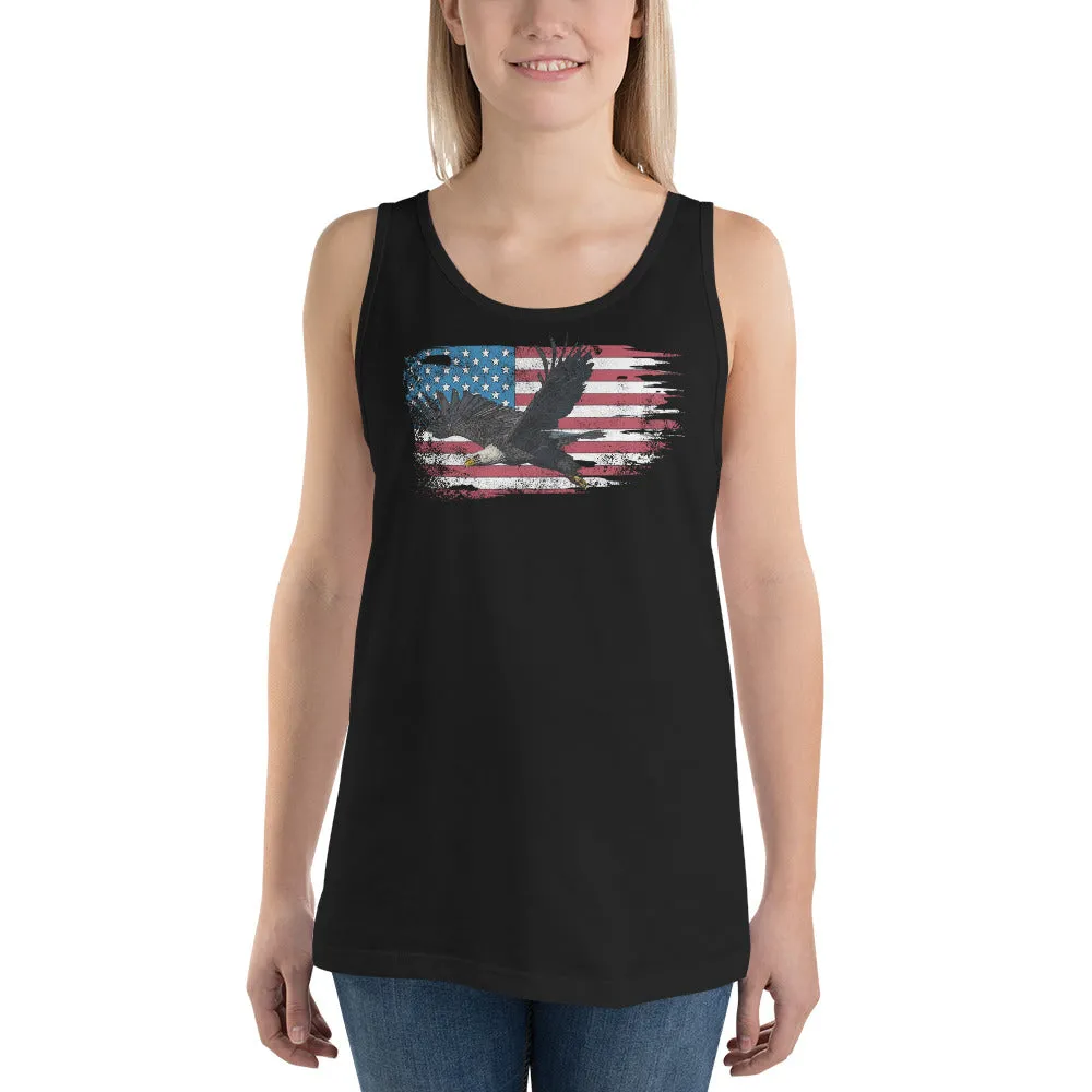 American Flag Bald Eagle Tank Top