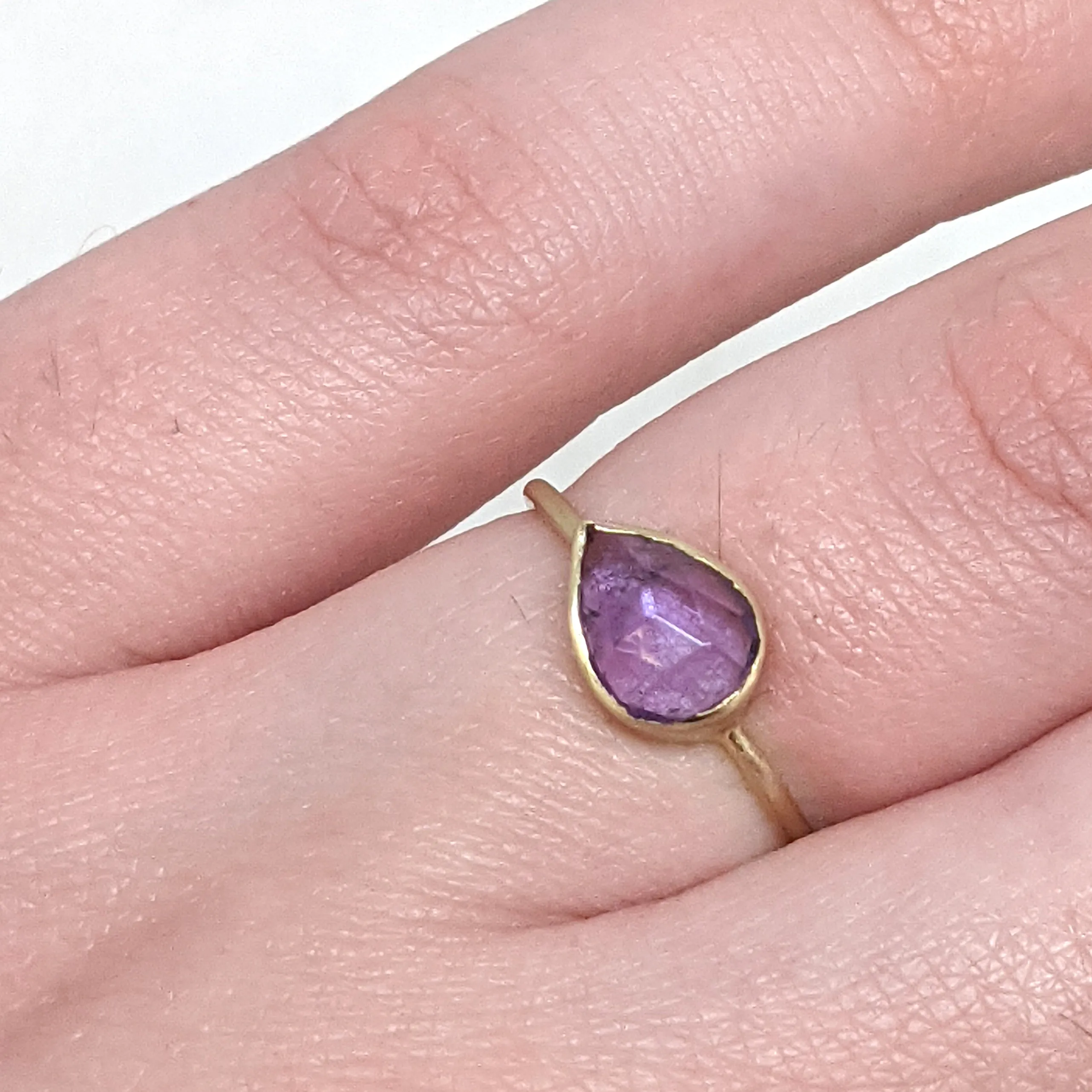 Amethyst Ring in 14k Gold by Margaret Solow