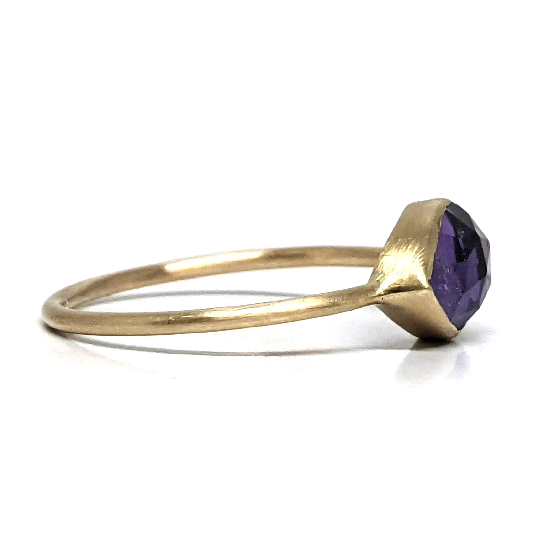 Amethyst Ring in 14k Gold by Margaret Solow