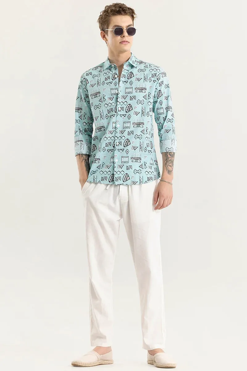 Arti Blue Geometric Shirt