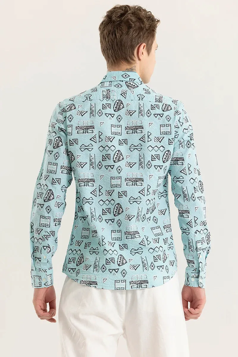 Arti Blue Geometric Shirt