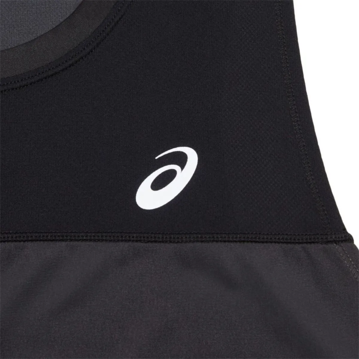 Asics Race Singlet Black Grey   