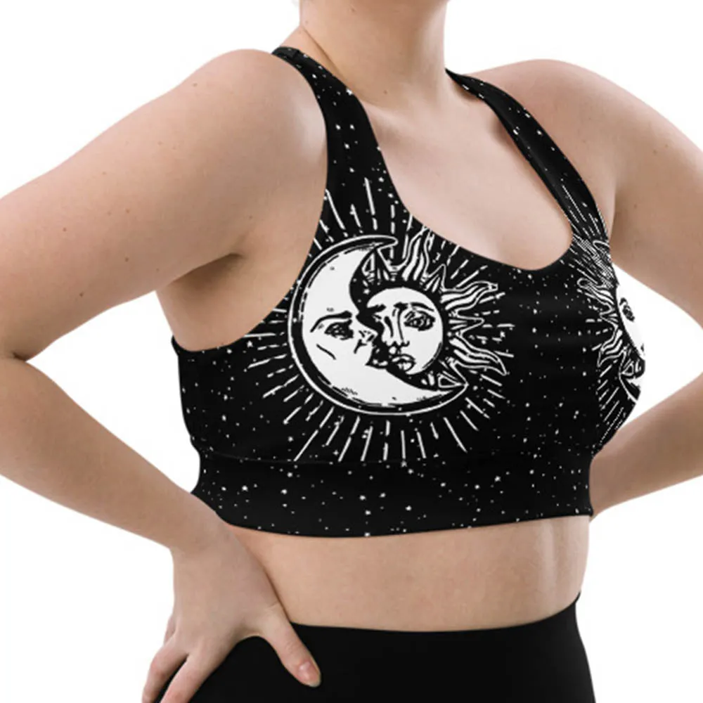 Astral Longline Sports Bra - High Impact Workout for Yoga Gym Fitness - Non-see-through Vegan Bra with removable Padding & UPF 50 