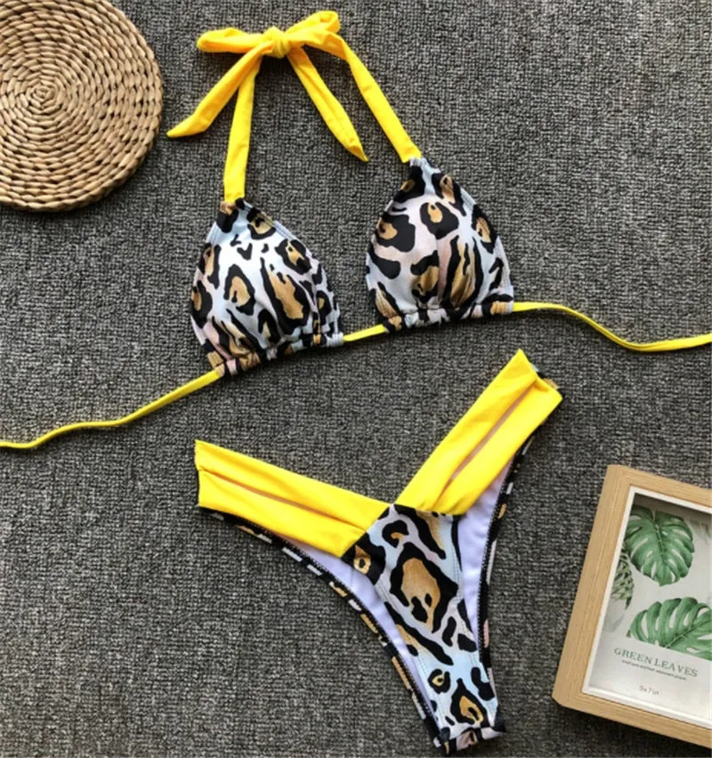 Bahamas Leopard Cheeky Cut Out Bikini