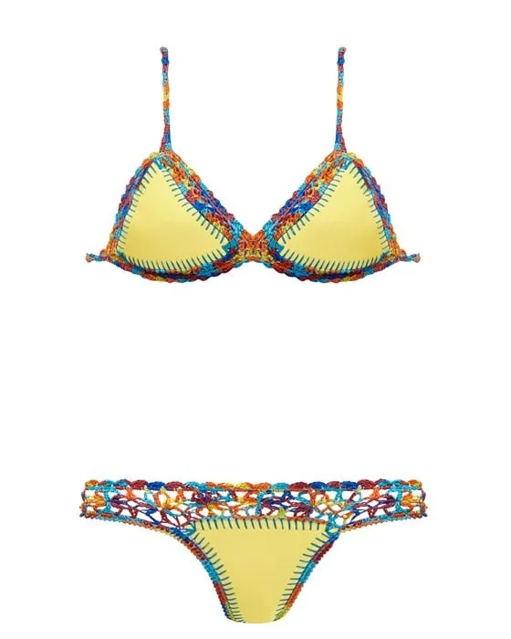 Bahamas Neopren gehäkelter brasilianischer Bikini