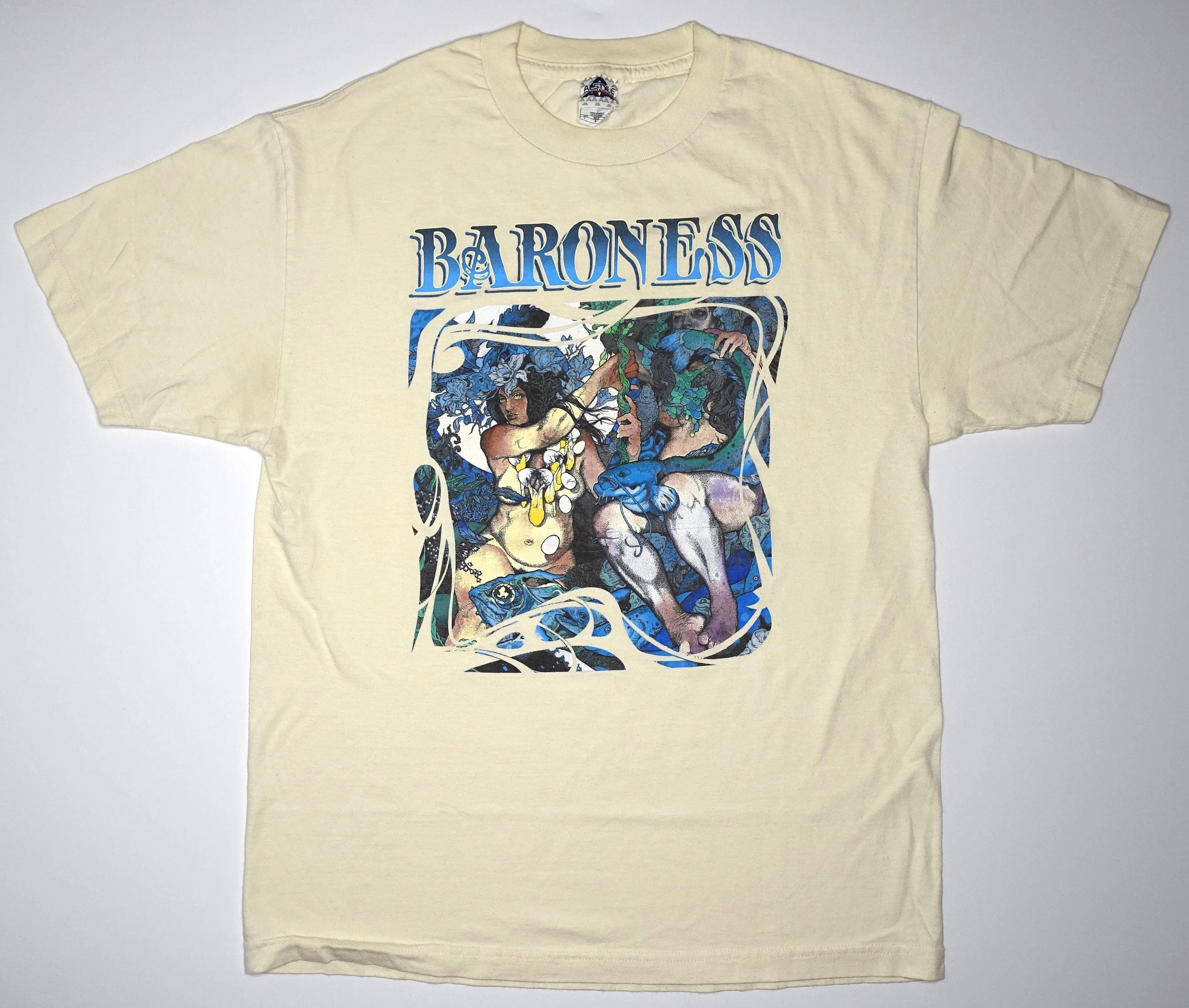 Baroness – Blue Album 2009 Tour Shirt Size Large (Tan)