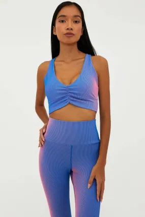 Beach Riot Mindy Gym Top in Imperial Two Tone Rib