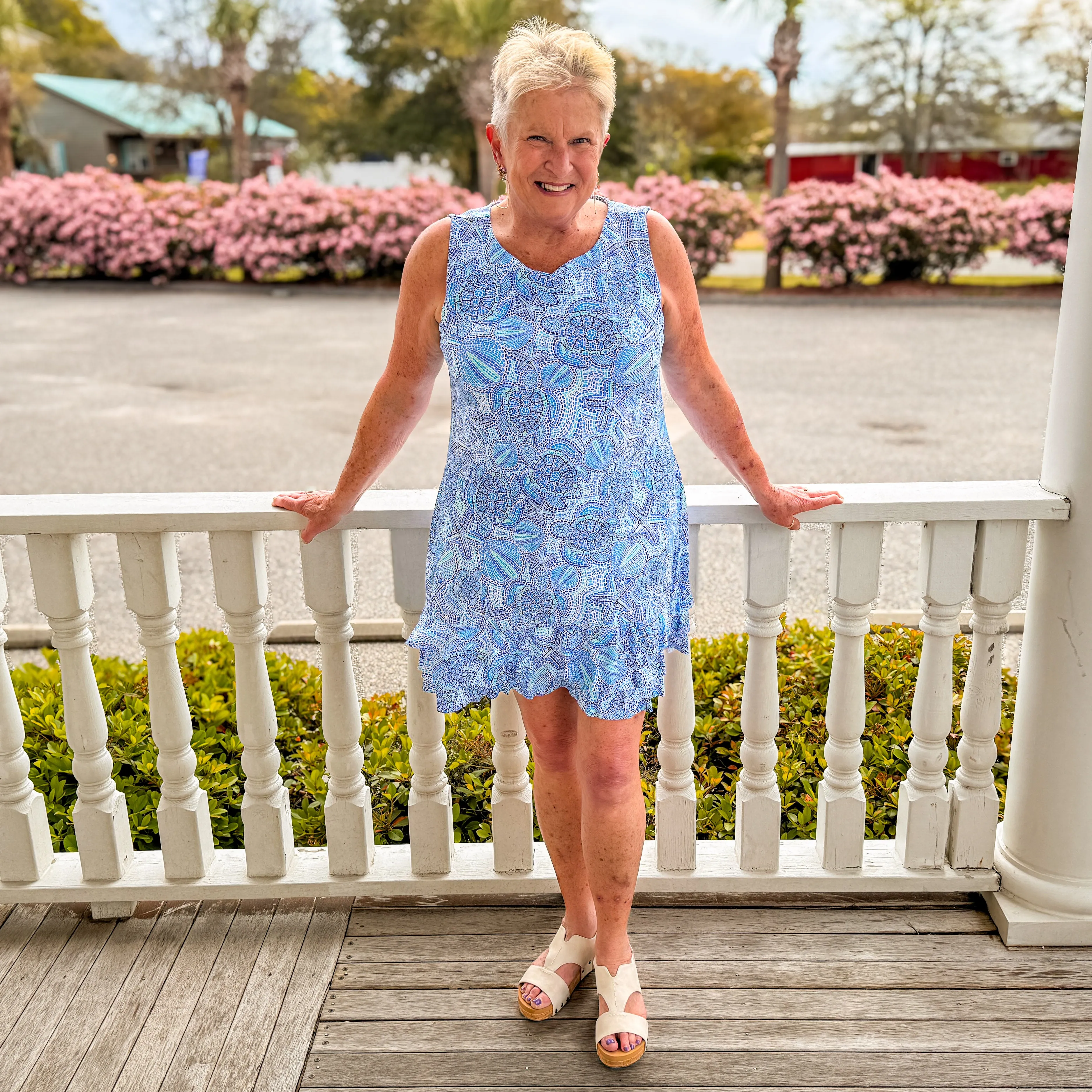 Beachtime Marcie Dress in Turtles