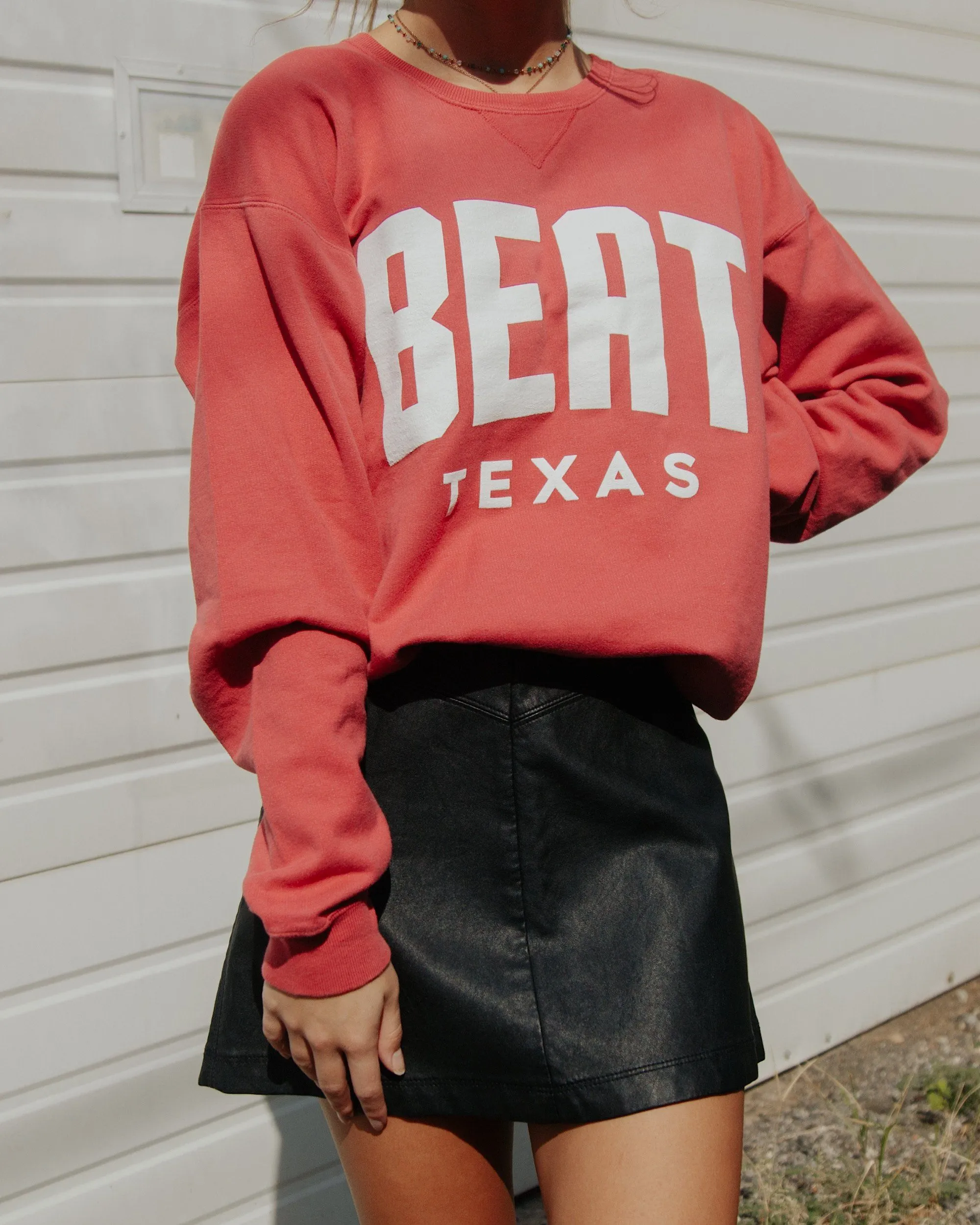 Beat Texas Gault Crimson Sweatshirt