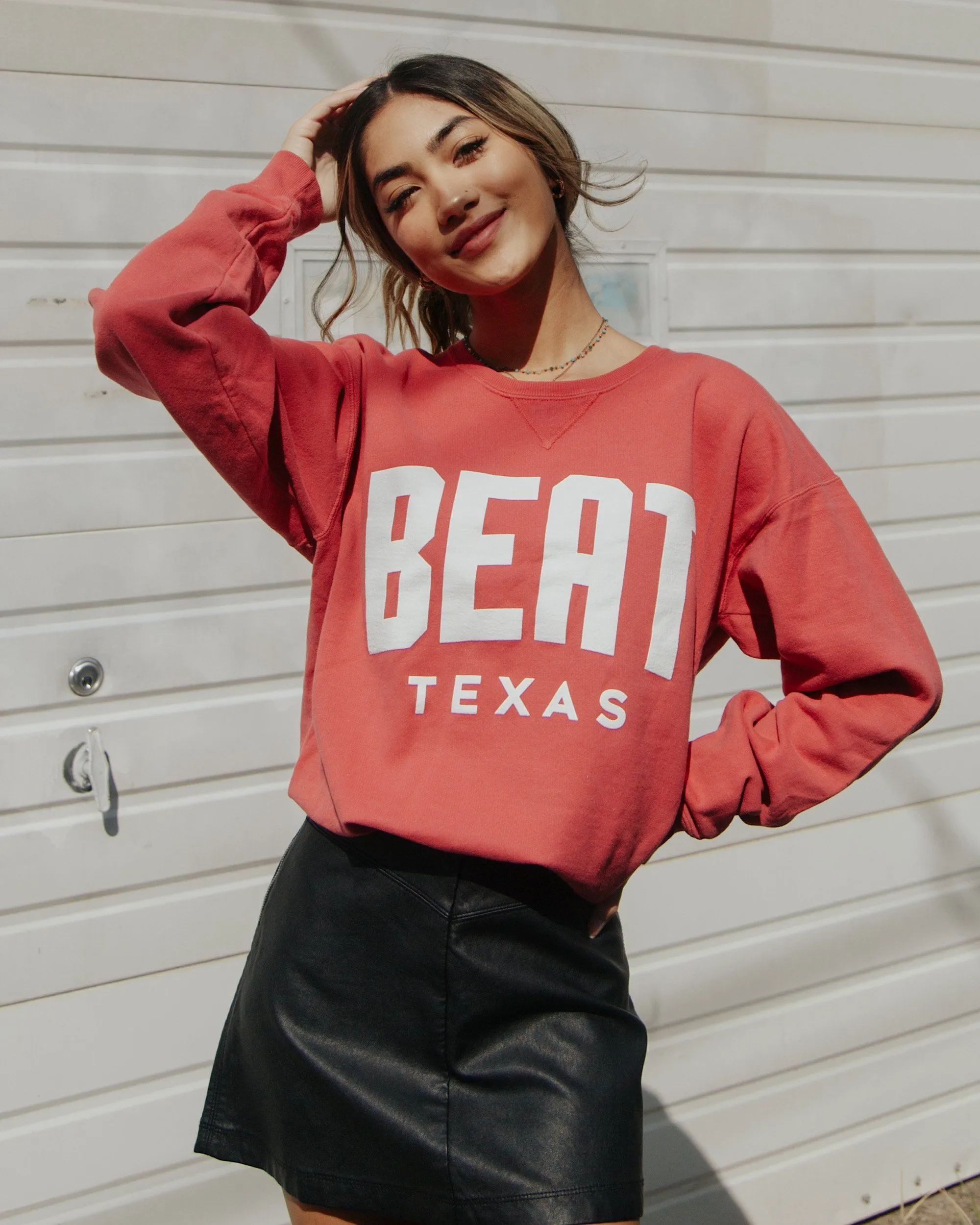 Beat Texas Gault Crimson Sweatshirt