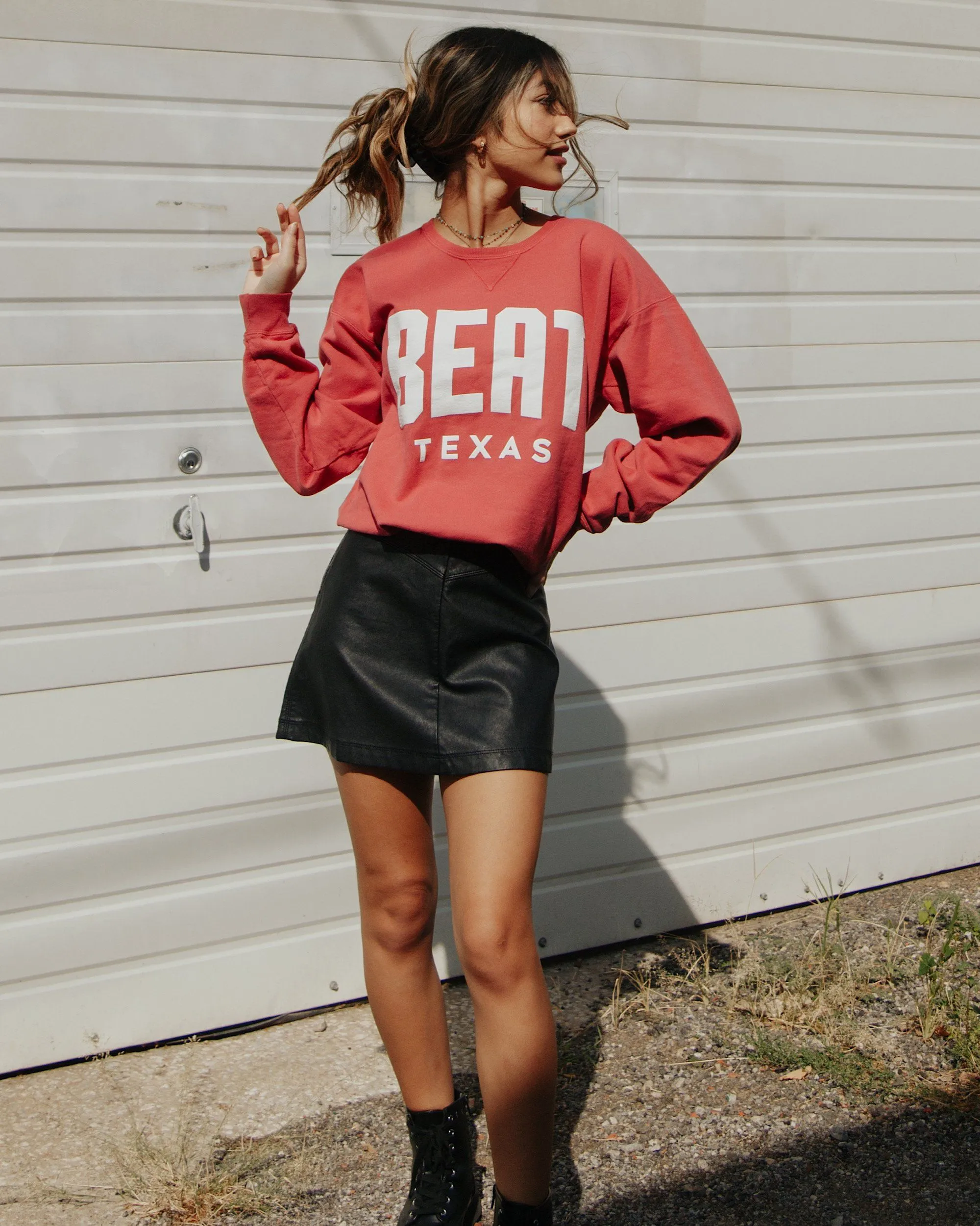 Beat Texas Gault Crimson Sweatshirt