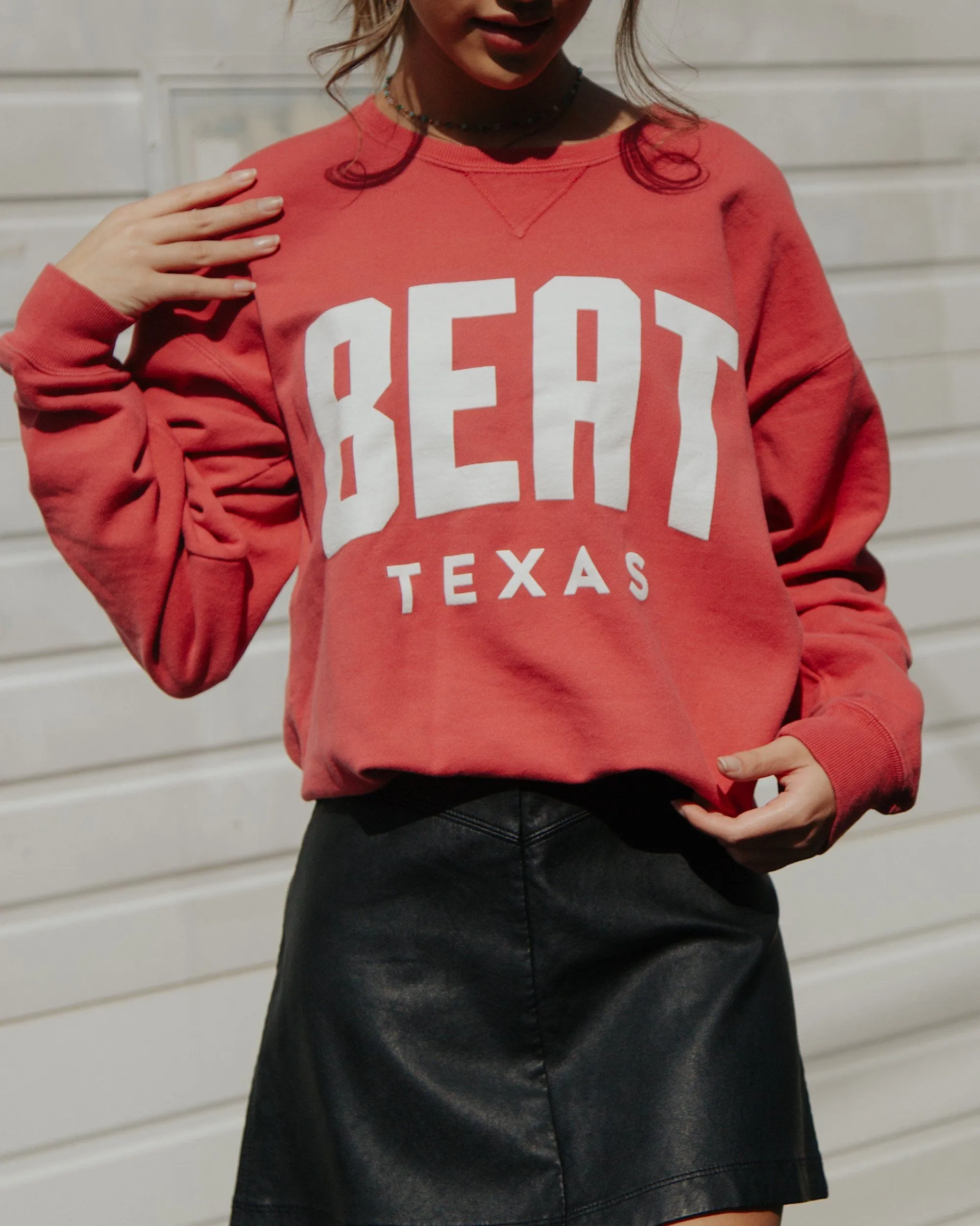 Beat Texas Gault Crimson Sweatshirt