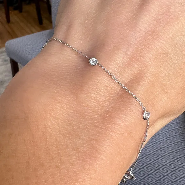 Bezel Set Diamond Bracelet