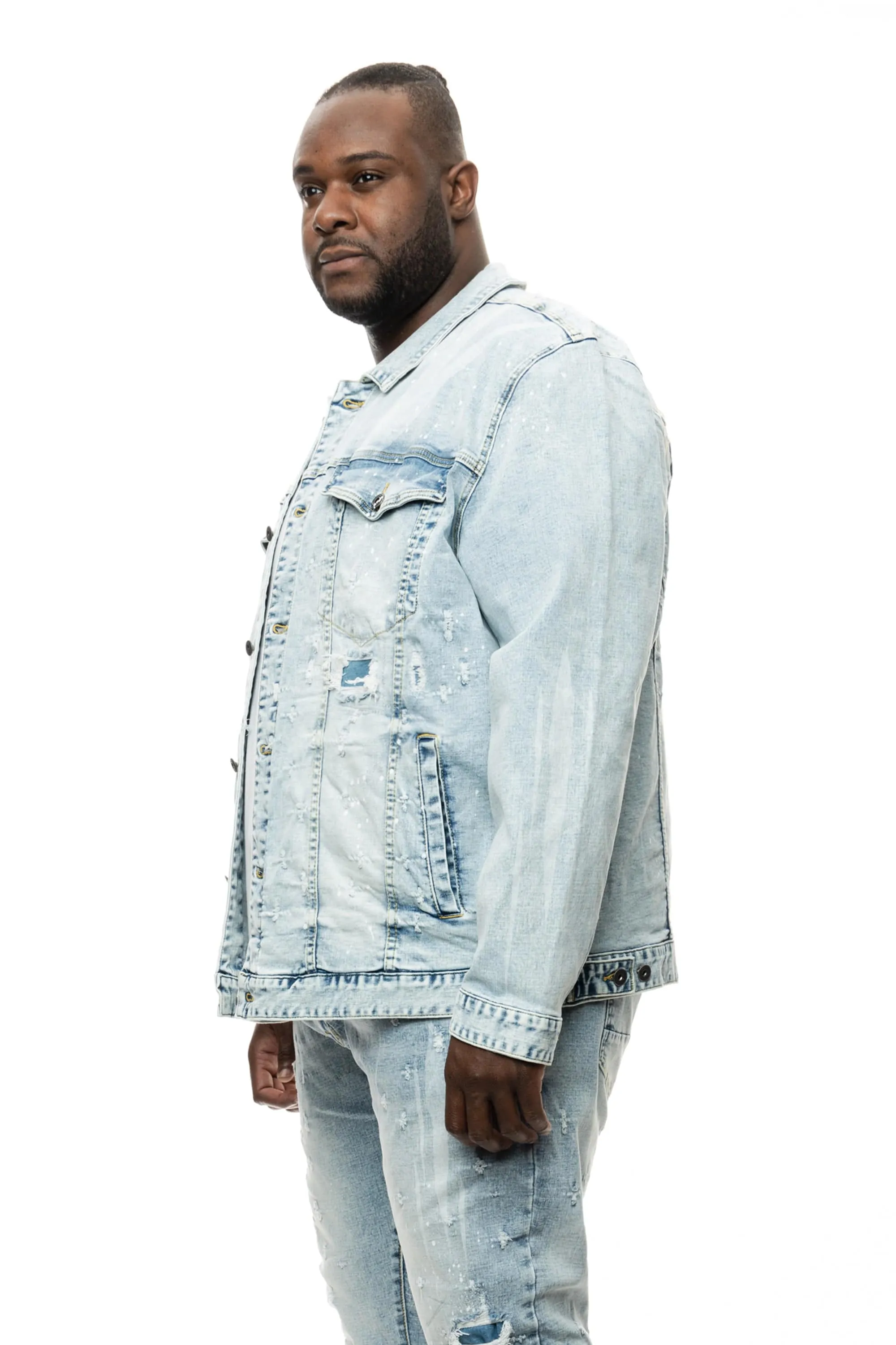 Big and Tall Shotgun Jean Jacket - Cypher Blue