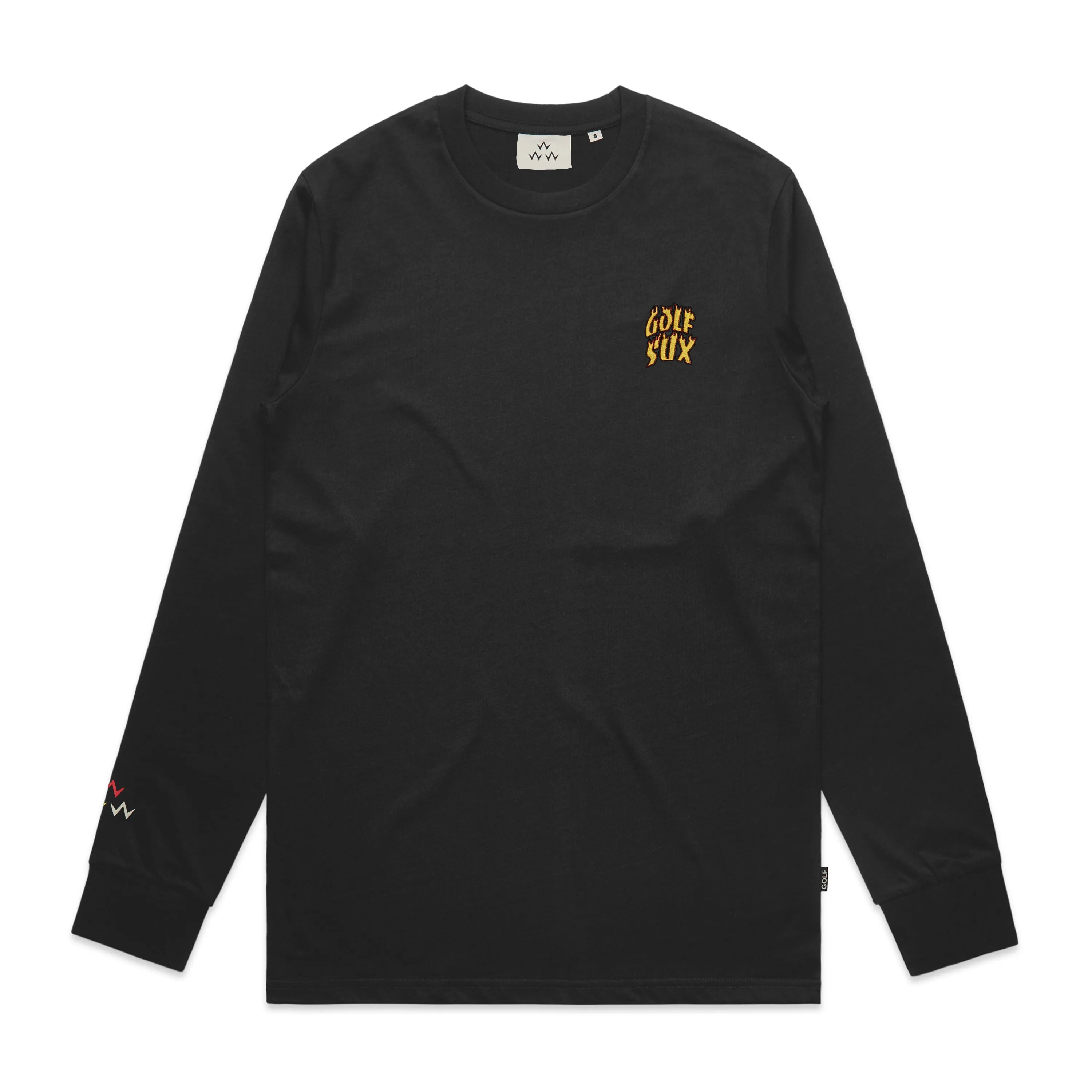 Birds Of Condor Golf Sux Long Sleeve Tee - Black