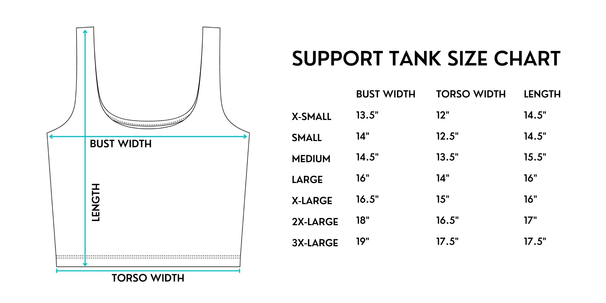 BLACK SUPPORT TANK | RD ESSENTIALS