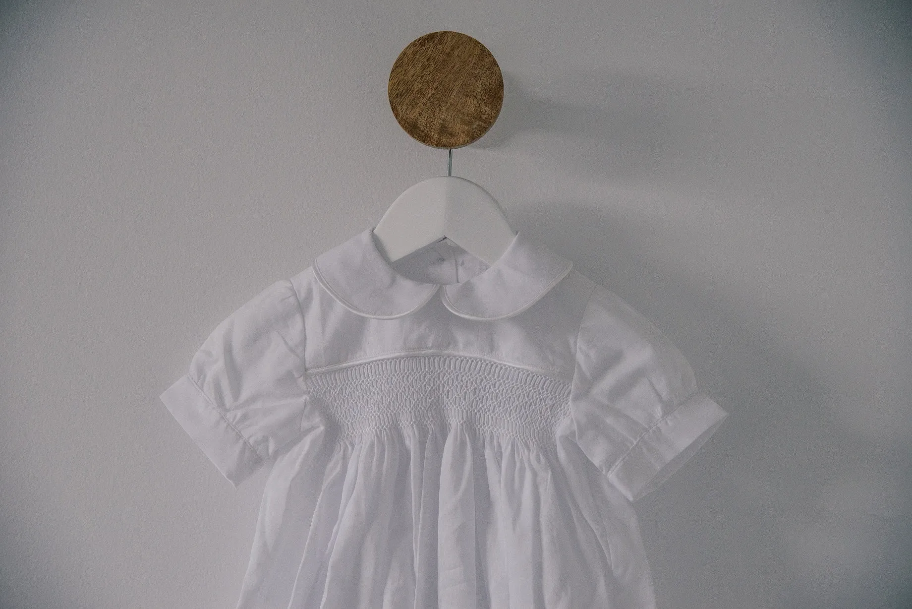 Blue Goose Alexander Cotton White Heirloom Romper