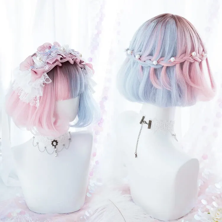 Blue Pink Purple Gradient Lolita Wig AD20005