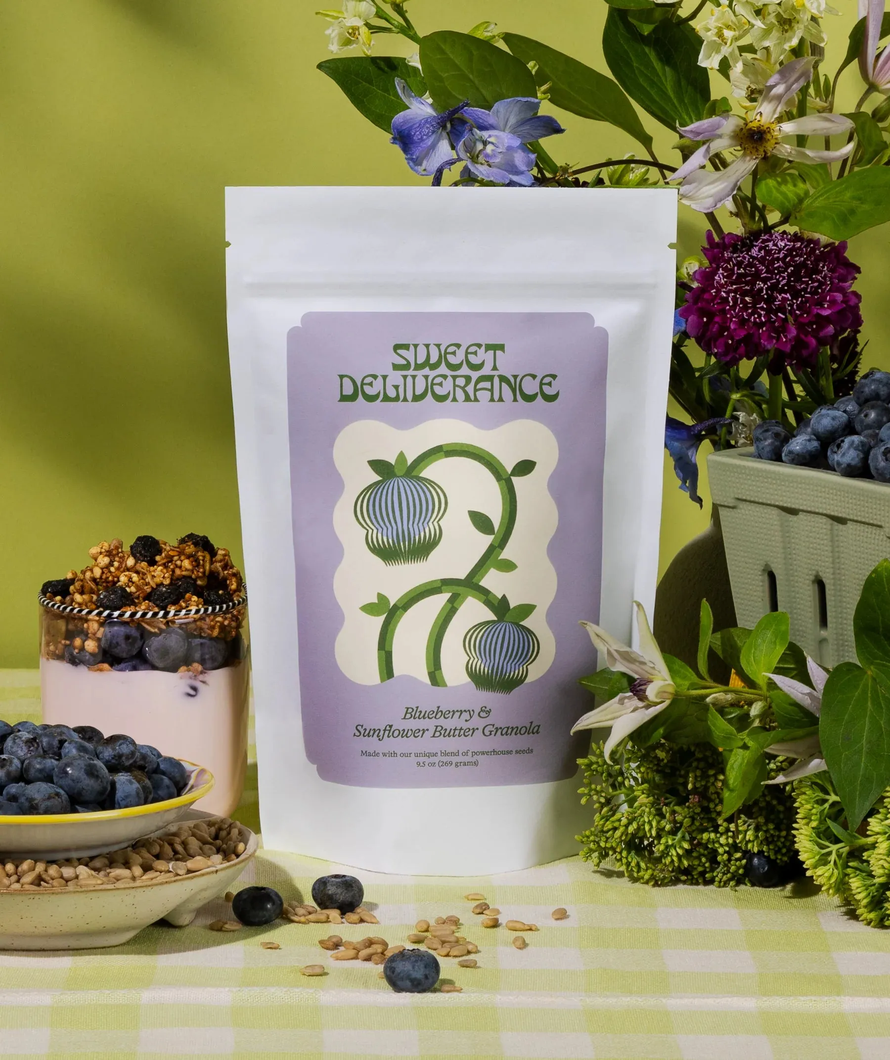 Blueberry & Sunflower Butter Granola - 3 oz bag