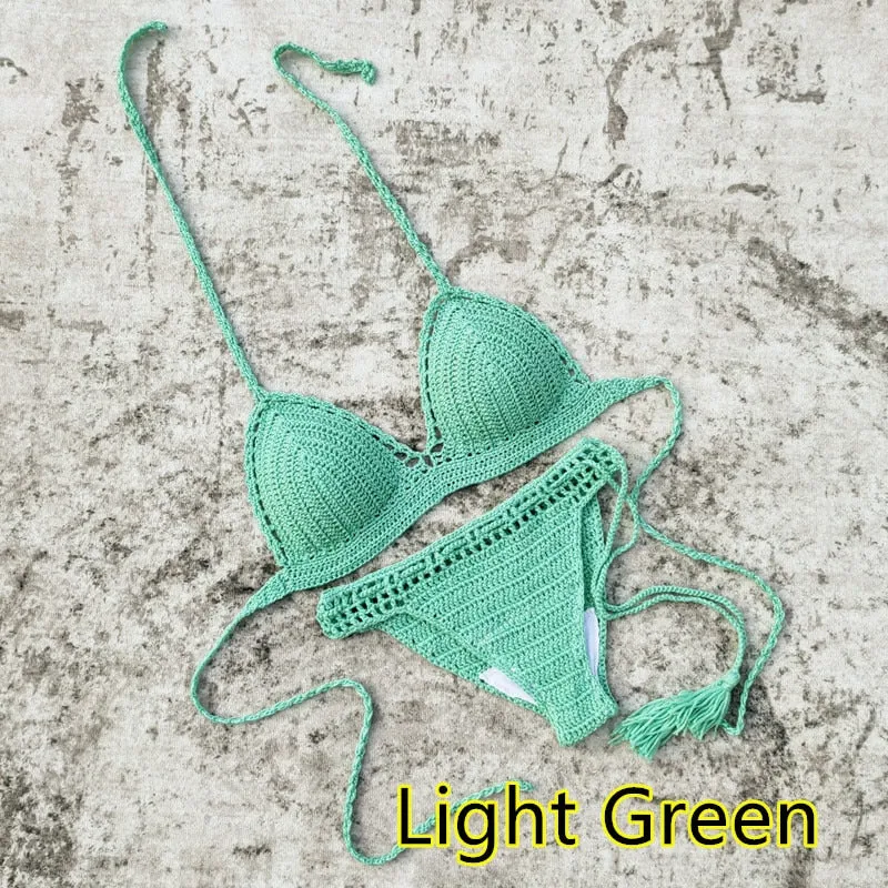 Boho Beach Beauty Handgemachter Häkel-Bikini