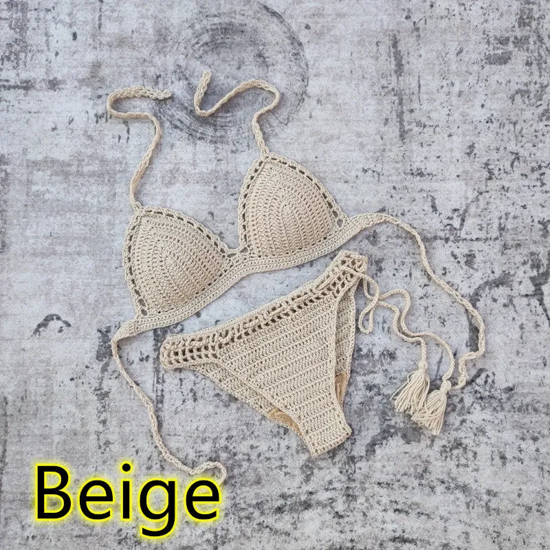 Boho Beach Beauty Handgemachter Häkel-Bikini