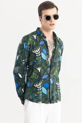 Botanical Bliss Green Shirt