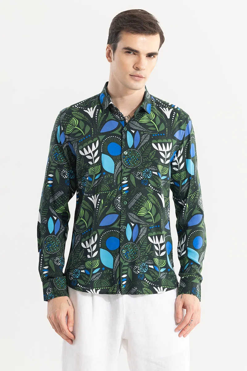 Botanical Bliss Green Shirt