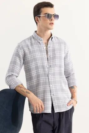 Boxed Checks Grey Shirt