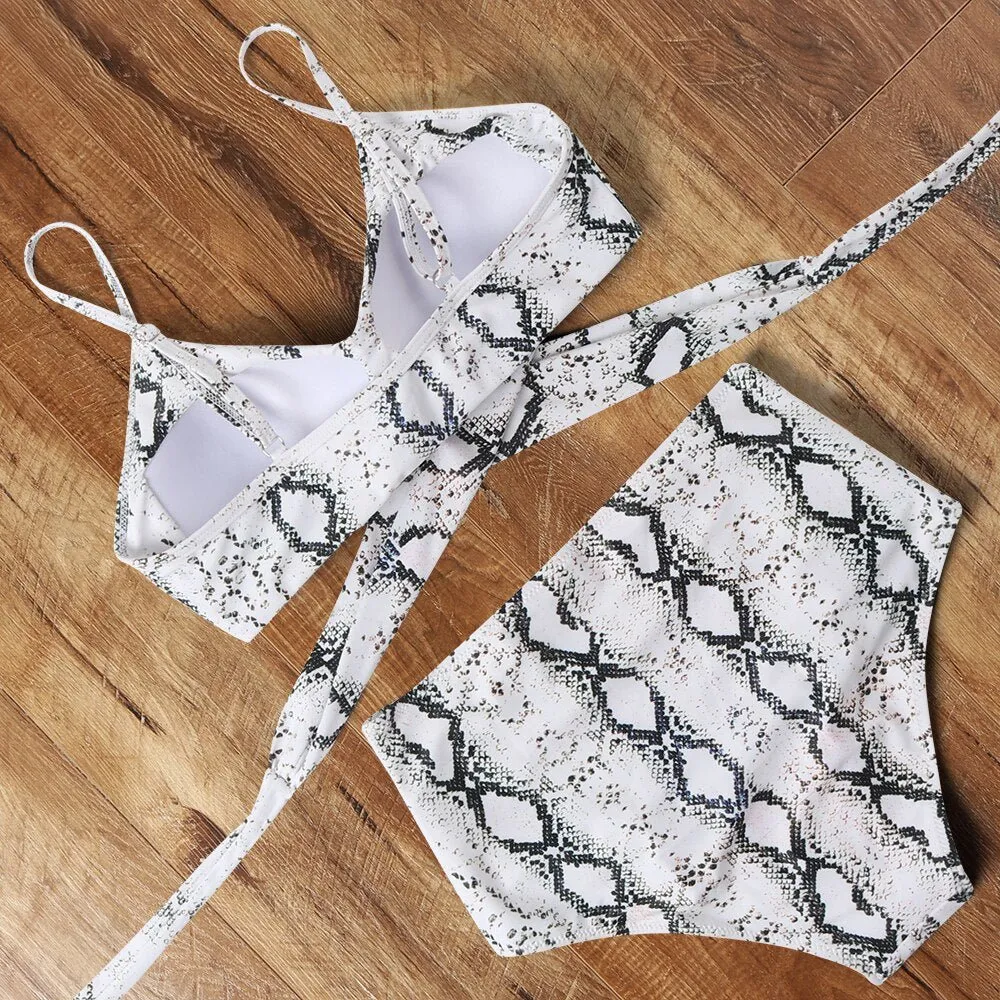 Brooklyn Design-Bikini mit hoher Taille zum Abnehmen 